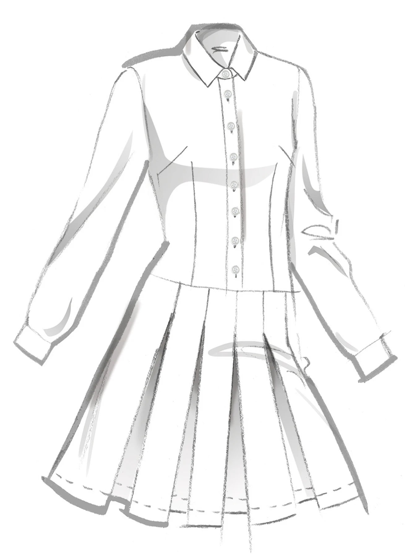 M8576 -McCall's Sewing Pattern Misses' Dress with Sleeve and Length Variations