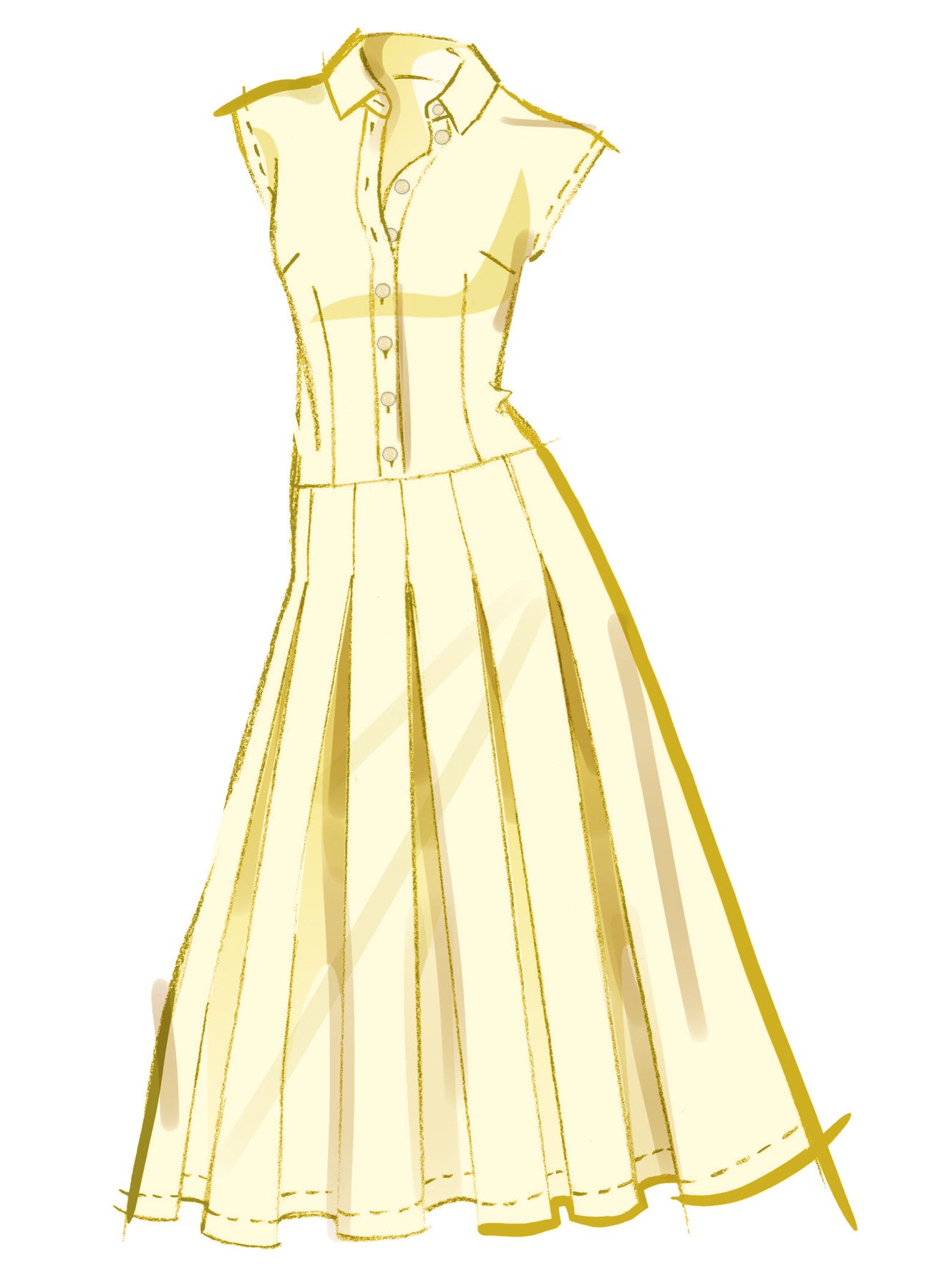 M8576 -McCall's Sewing Pattern Misses' Dress with Sleeve and Length Variations