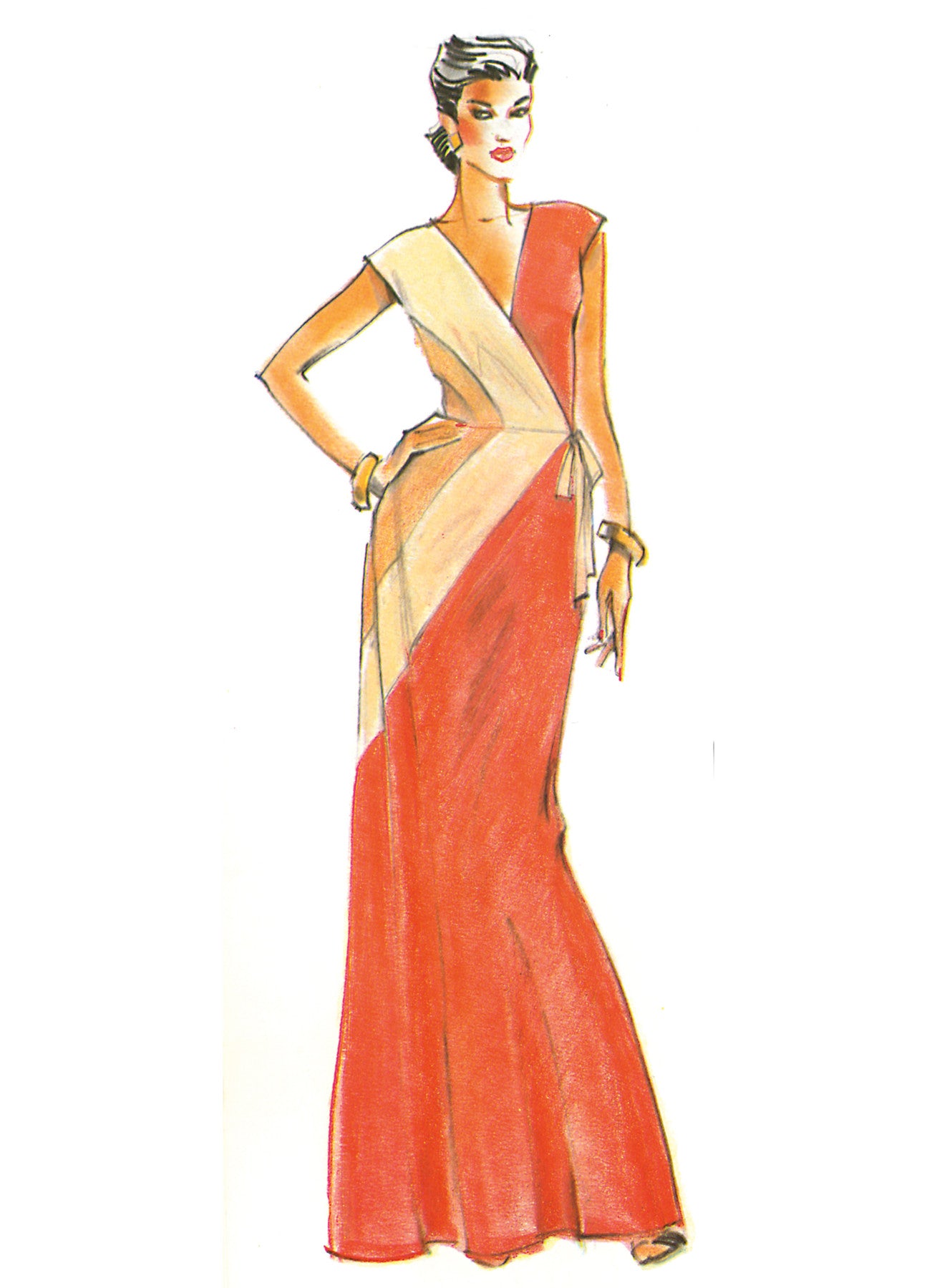 Vogue Patterns 1980s Misses' Knit Dress by Diane Von Furstenberg